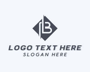 Media - Generic Diamond App Letter B logo design
