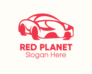 Red Luxury Car logo design