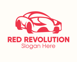 Red Luxury Car logo design