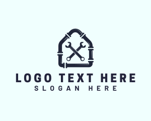 Pipe - House Plumbing Repair logo design