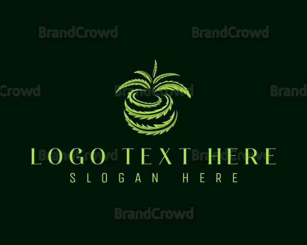 Cannabis Leaf Fruit Logo
