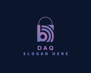 Letter B - Signal Wave Bag logo design