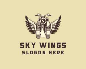 Motorcycle Wings ATV logo design