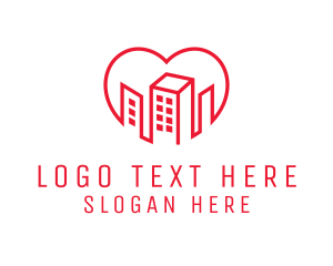 Date - Heart City Buildings logo design