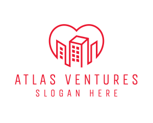 Heart City Buildings logo design