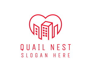 Heart City Buildings logo design