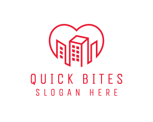 Heart City Buildings logo design