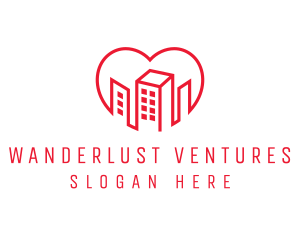 Heart City Buildings logo design