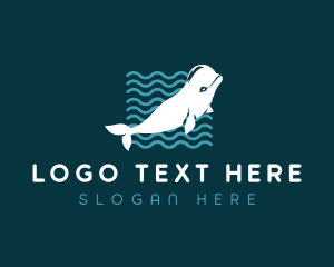 Marine Biology - Whale Ocean Park logo design