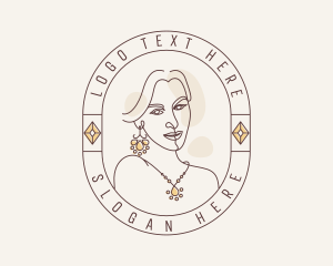 Gemstone - Woman Luxury Accessory logo design