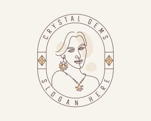 Woman Luxury Accessory logo design