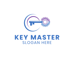 Unlock - Key Locksmith Safety logo design