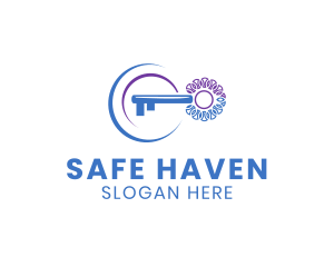 Key Locksmith Safety logo design