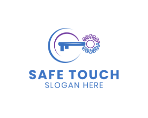 Key Locksmith Safety logo design