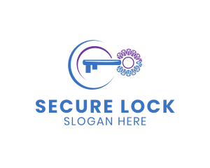 Locked - Key Locksmith Safety logo design