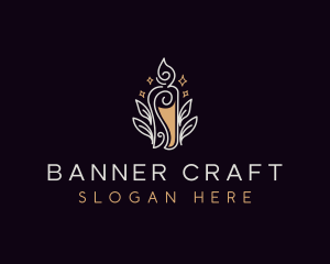 Elegant Candle Light logo design