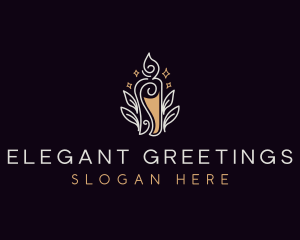 Elegant Candle Light logo design