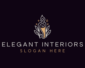 Elegant Candle Light logo design