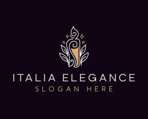 Elegant Candle Light logo design