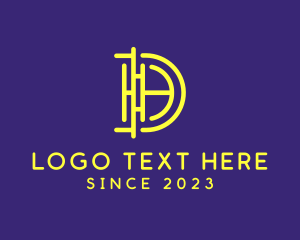Interior Designing - Minimalist Letter D logo design