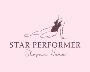 Entertainer - Bikini Lingerie Woman logo design