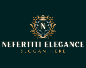 Elegant Shield Crown logo design