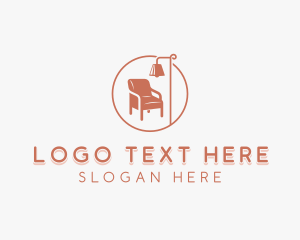 Sofa - Lamp Chair Sofa logo design