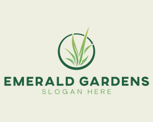 Lawn Garden Grass logo design