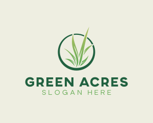Lawn Garden Grass logo design