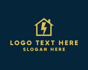 Lightning Bolt - Electrical House logo design