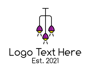 Design - Funky Chandelier Light Fixture logo design