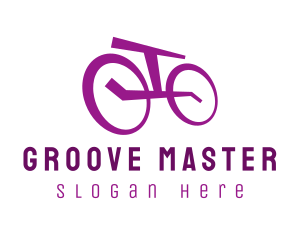 Purple Bicycle Bike Logo