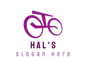 Purple Bicycle Bike Logo