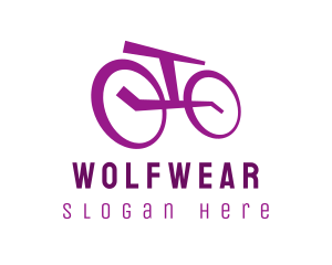 Purple Bicycle Bike Logo