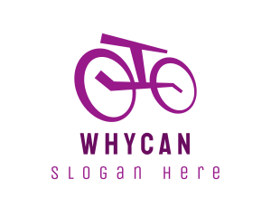 Wheel - Purple Bicycle Bike logo design