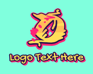 Teenager - Graffiti Art Number 0 logo design