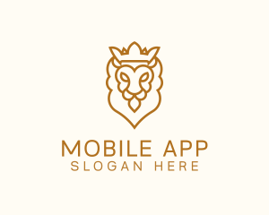 Heraldry - Luxury Lion Crown logo design