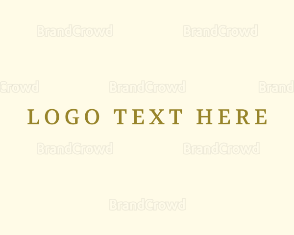 Classy Luxury Font Logo