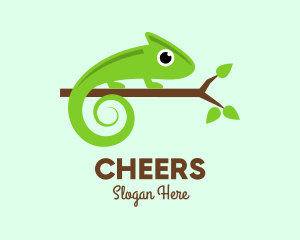 Green Chameleon Branch Logo