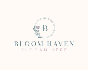 Elegant Flower Boutique logo design