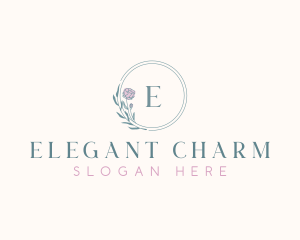 Elegant Flower Boutique logo design