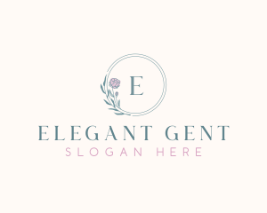 Elegant Flower Boutique logo design