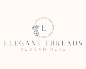 Elegant Flower Boutique logo design