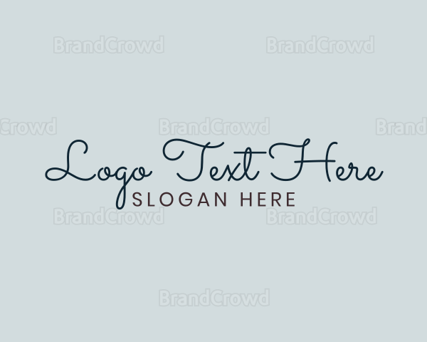 Elegant Cursive Business Logo