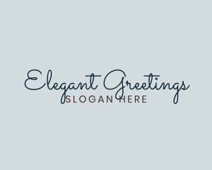 Elegant Cursive Business logo design