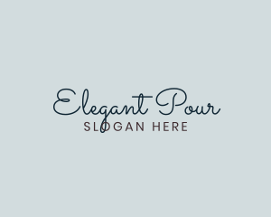 Elegant Cursive Business logo design