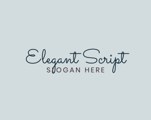 Elegant Cursive Business logo design