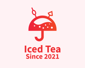 Umbrella Milk Tea  logo design