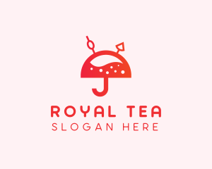 Umbrella Milk Tea  logo design