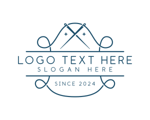 Outfit - Tailor Needle Stitch logo design